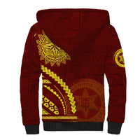Tonga High School Sherpa Hoodie Ngatu and Polynesian Pattern LT03 - Polynesian Pride