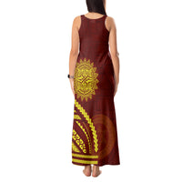 Tonga High School Tank Maxi Dress Ngatu and Polynesian Pattern LT03 - Polynesian Pride