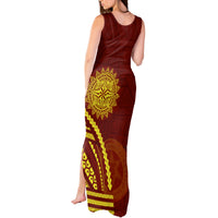 Tonga High School Tank Maxi Dress Ngatu and Polynesian Pattern LT03 - Polynesian Pride