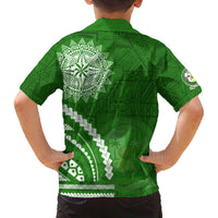 Liahona High School Family Matching Puletasi and Hawaiian Shirt Ngatu and Polynesian Pattern