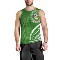 Liahona High School Men Tank Top Ngatu and Polynesian Pattern LT03 - Polynesian Pride