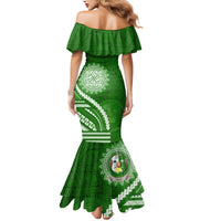 Liahona High School Mermaid Dress Ngatu and Polynesian Pattern LT03 - Polynesian Pride