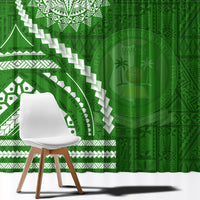 Liahona High School Window Curtain Ngatu and Polynesian Pattern LT03 - Polynesian Pride