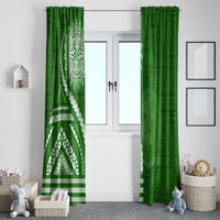 Liahona High School Window Curtain Ngatu and Polynesian Pattern LT03 - Polynesian Pride