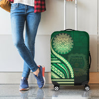 Saineha High School Luggage Cover Ngatu and Polynesian Pattern