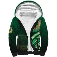 Saineha High School Sherpa Hoodie Ngatu and Polynesian Pattern LT03 Unisex Green - Polynesian Pride