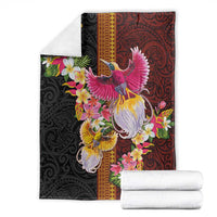 Papua New Guinea Birds and Frangipani Blanket Melanesian Art Tattoos LT03 - Polynesian Pride