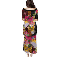 Papua New Guinea Birds and Frangipani Puletasi Melanesian Art Tattoos - Polynesian Pride