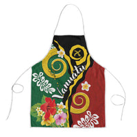 Melanesian Vanuatu Tribal Boar Tusk Apron Tropical Plants and Namele Motifs LT03 Green - Polynesian Pride
