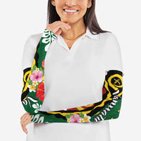 Melanesian Vanuatu Tribal Boar Tusk Arm Sleeves Tropical Plants and Namele Motifs - Polynesian Pride