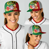 Vanuatu Christmas Baseball Net Cap Funny Santa with Namele and Boar Tusk Tribal LT03 - Polynesian Pride