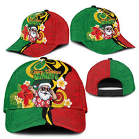 Vanuatu Christmas Classic Cap Funny Santa with Namele and Boar Tusk Tribal LT03 - Polynesian Pride