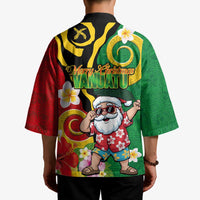 Vanuatu Christmas Kimono Funny Santa with Namele and Boar Tusk Tribal - Polynesian Pride