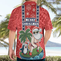 Hawaii Christmas Hawaiian Shirt The Santa Surfing Hawaii Xmas Style LT03 - Polynesian Pride