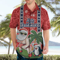Custom Hawaii Christmas Hawaiian Shirt The Santa Surfing Hawaii Xmas Style LT03 - Polynesian Pride