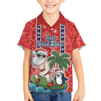 Custom Hawaii Christmas Hawaiian Shirt The Santa Surfing Hawaii Xmas Style LT03 - Polynesian Pride