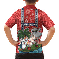 Custom Hawaii Christmas Hawaiian Shirt The Santa Surfing Hawaii Xmas Style LT03 - Polynesian Pride