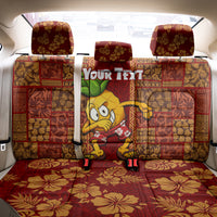 Custom Hawaii Back Car Seat Cover Aloha Funny Pineapple Mix Kakau Hawaiian Tribal LT03 - Polynesian Pride