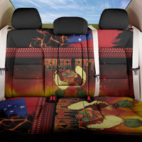 Samoan Siva Afi Back Car Seat Cover Tribal Performers of Samoan Fire Knife Dancing