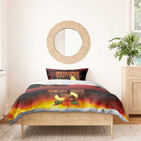 Samoan Siva Afi Bedding Set Tribal Performers of Samoan Fire Knife Dancing