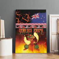 Aotearoa Siva Afi Canvas Wall Art Tribal Performers of Aotearoa Fire Knife Dancing LT03 - Polynesian Pride