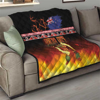 Aotearoa Siva Afi Quilt Tribal Performers of Aotearoa Fire Knife Dancing