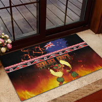 Aotearoa Siva Afi Rubber Doormat Tribal Performers of Aotearoa Fire Knife Dancing LT03 - Polynesian Pride