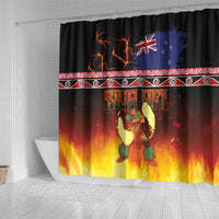Aotearoa Siva Afi Shower Curtain Tribal Performers of Aotearoa Fire Knife Dancing