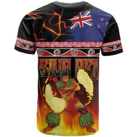 Aotearoa Siva Afi T Shirt Tribal Performers of Aotearoa Fire Knife Dancing LT03 - Polynesian Pride