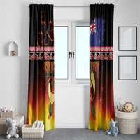 Aotearoa Siva Afi Window Curtain Tribal Performers of Aotearoa Fire Knife Dancing LT03 - Polynesian Pride