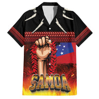 Personalised Samoan Spirit - Samoa Tribal Heritage Family Matching Tank Maxi Dress and Hawaiian Shirt