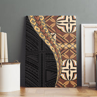 Samoan Siapo Canvas Wall Art Tatau Pattern Half Style Retro Mode LT03 - Polynesian Pride