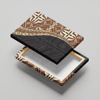 Samoan Siapo Canvas Wall Art Tatau Pattern Half Style Retro Mode LT03 - Polynesian Pride