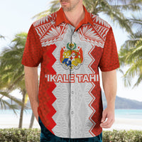 Custom Tonga Rugby Hawaiian Shirt Ikale Tahi Ngatu Tribal Pattern LT03 - Polynesian Pride