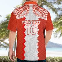 Custom Tonga Rugby Hawaiian Shirt Ikale Tahi Ngatu Tribal Pattern LT03 - Polynesian Pride