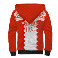 Custom Tonga Rugby Sherpa Hoodie Ikale Tahi Ngatu Tribal Pattern LT03 - Polynesian Pride
