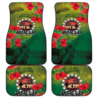 Cook Islands ANDAC Day Car Mats Honor and Remember Soliders-Forever in My Thoughts Grunge Style LT03 - Polynesian Pride
