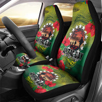 Cook Islands ANDAC Day Car Seat Cover Honor and Remember Soliders-Forever in My Thoughts Grunge Style
