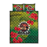 Cook Islands ANDAC Day Quilt Bed Set Honor and Remember Soliders-Forever in My Thoughts Grunge Style LT03 - Polynesian Pride