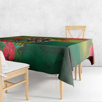 Cook Islands ANDAC Day Tablecloth Honor and Remember Soliders-Forever in My Thoughts Grunge Style LT03 - Polynesian Pride