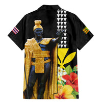 Hawaii King Kamehameha Day Family Matching Mermaid Dress and Hawaiian Shirt Kanaka Maoli Hibiscus Flower and Kakau Pattern