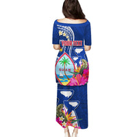 Guam Liberation Puletasi Latte Stone and Guahan Seal Jungle Flower