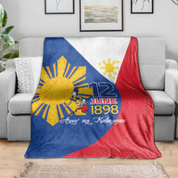 Philippines Independence Day Blanket Araw ng Kalayaan Polynesian Sun and YAKAN Pattern