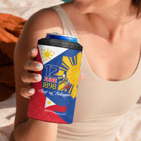 Philippines Independence Day 4 in 1 Can Cooler Tumbler Araw ng Kalayaan Polynesian Sun and YAKAN Pattern