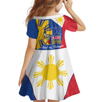 Philippines Independence Day Family Matching Long Sleeve Bodycon Dress and Hawaiian Shirt Araw ng Kalayaan Polynesian Sun and YAKAN Pattern