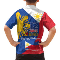 Philippines Independence Day Family Matching Puletasi and Hawaiian Shirt Araw ng Kalayaan Polynesian Sun and YAKAN Pattern