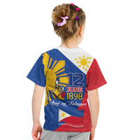 Philippines Independence Day Kid T Shirt Araw ng Kalayaan Polynesian Sun and YAKAN Pattern