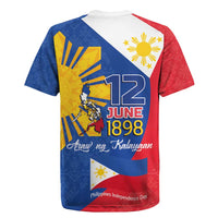 Philippines Independence Day Rugby Jersey Araw ng Kalayaan Polynesian Sun and YAKAN Pattern