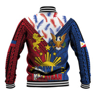 Philippines Independence Day 126th Anniversary Baseball Jacket Polynesian Pattern National Flag Style