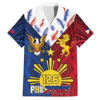 Philippines Independence Day 126th Anniversary Family Matching Puletasi and Hawaiian Shirt Polynesian Pattern National Flag Style